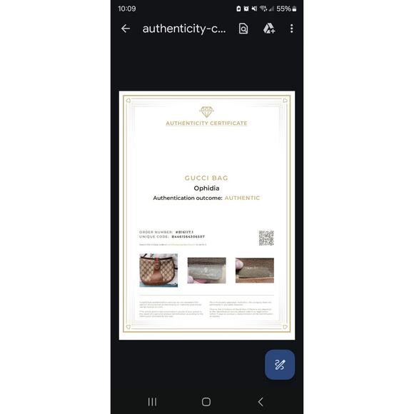 VINTAGE Gucci Ophidia GG Web Coated Canvas Clutch Tan Red Green Leather with COA - Picture 12 of 12